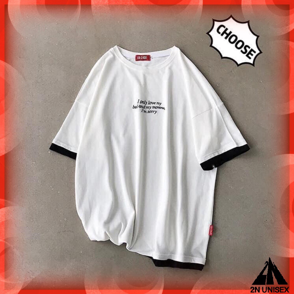 Áo thun tay lỡ form rộng unisex - Áo phông nam nữ oversize - T shirt thêu chữ only