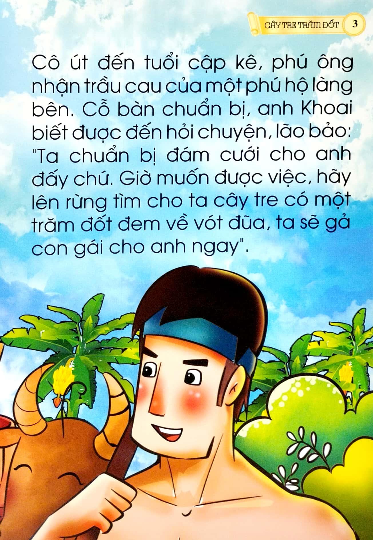 Cổ Tích Việt Nam Chữ To Cho Bé Tập Nói, Tập Đọc - Cây Tre Trăm Đốt