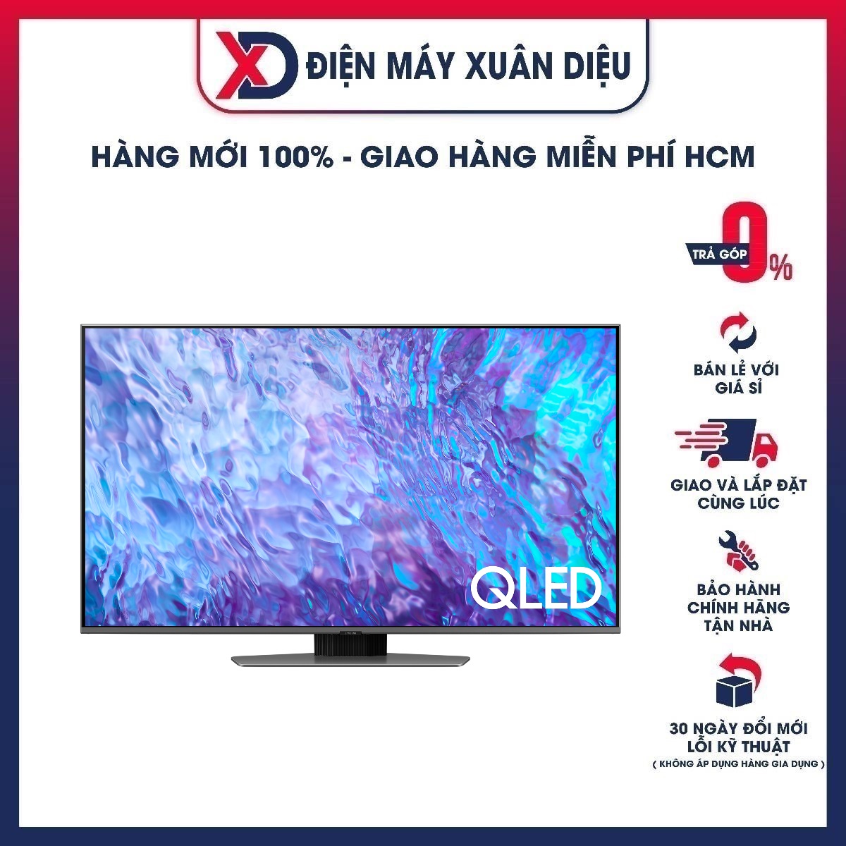 Smart TV QLED Samsung QA55Q80CA 4K 55inch - Hàng Chính Hãng (Chỉ Giao HCM)