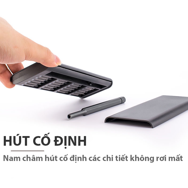 Bộ tua vít đa năng từ tính 25in1 sửa điện thoại độ chính xác cao