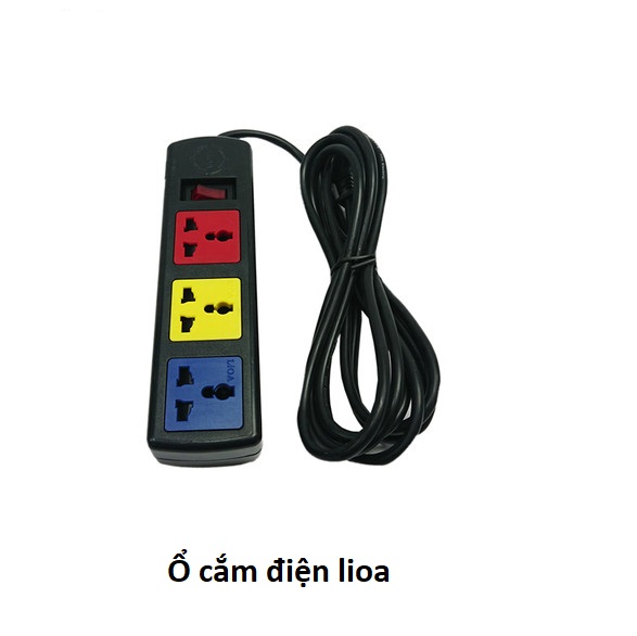 Ổ cắm điện LiOA đa năng - 3 lỗ, 4 lỗ, 6 lỗ, 8 lỗ dây dài 3m/5m - Chính Hãng - MITA