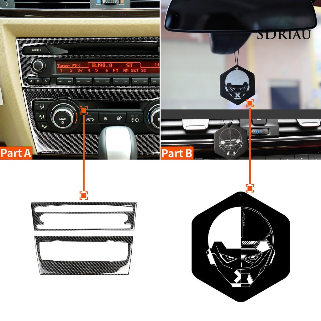 Bộ 2 Sticker Trang Trí Máy Điều Hòa Xe Hơi Bmw E90 / E92 / E93