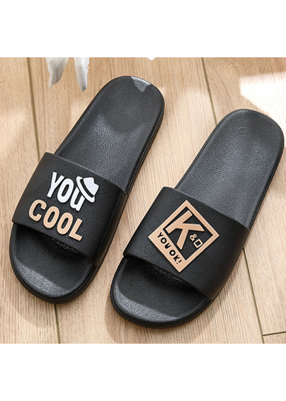 Dép Quai Ngang Nam Nữ chữ K YOU COOL In Nổi Thời Trang
