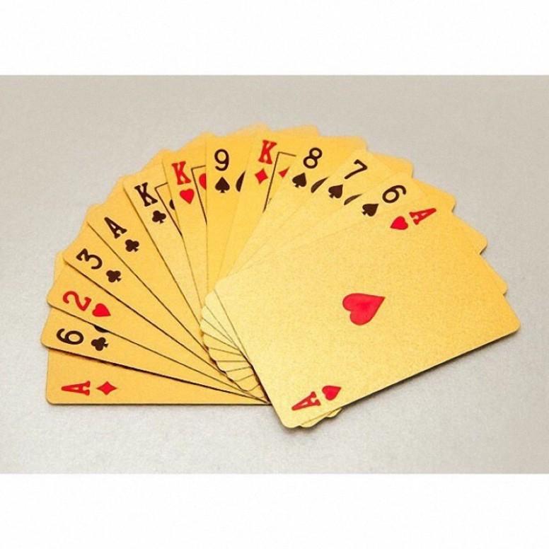 BỘ BÀI TÂY MẠ VÀNG 24K KHÔNG THẤM NƯỚC