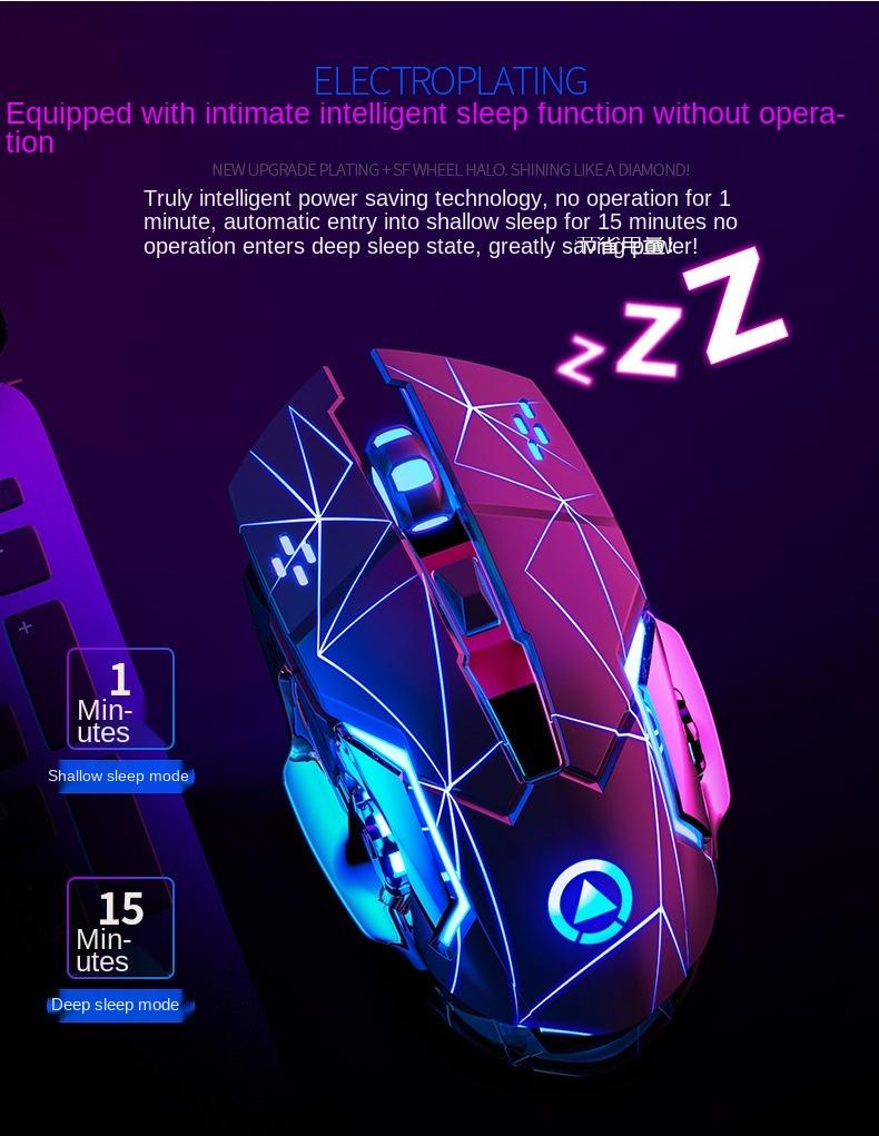 Sạc Không Dây Chuột Im Lặng Cho Máy Tính Văn Phòng Nhà Chơi Game Trò Chơi