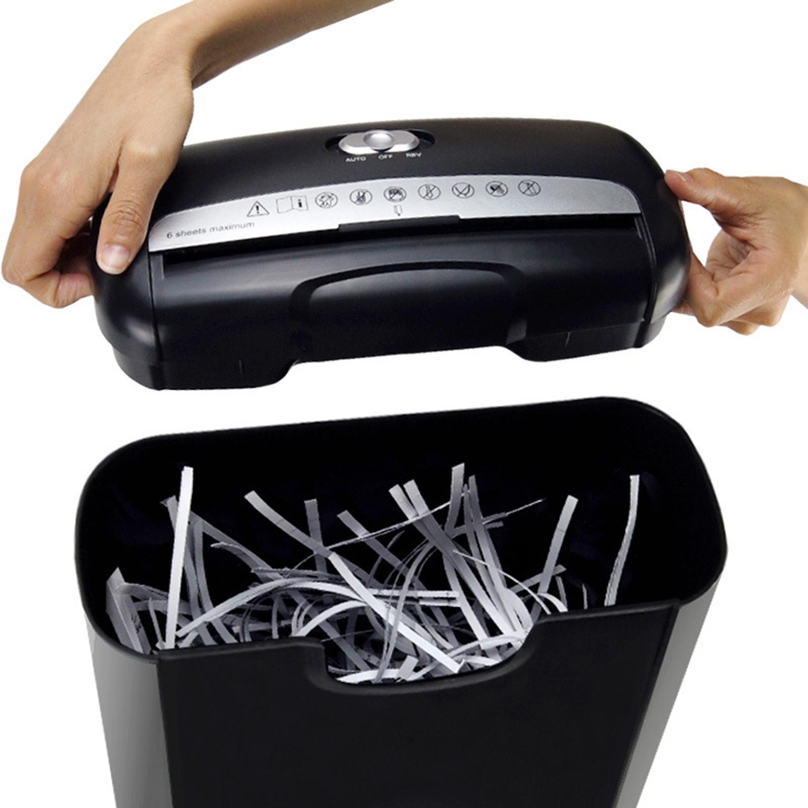 6-Sheet Paper Shredder Paper Mini Silent A4 Office Shredder 10L Capacity