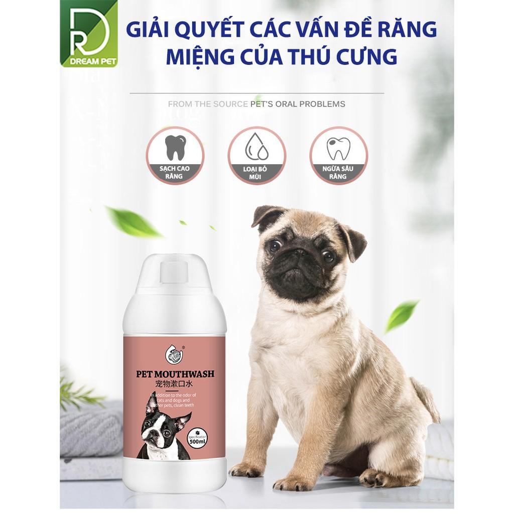 NƯỚC SÚC MIỆNG CHO THÚ CƯNG CAO CẤP 500ML