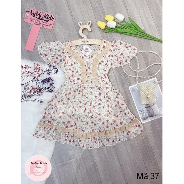 Đầm bé gái, váy bé gái hoa tiểu thư VyVy Kids Fashion
