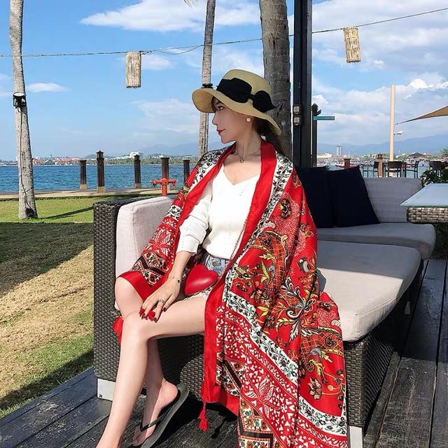 Khăn choàng bohemian - Khăn choàng đi biển