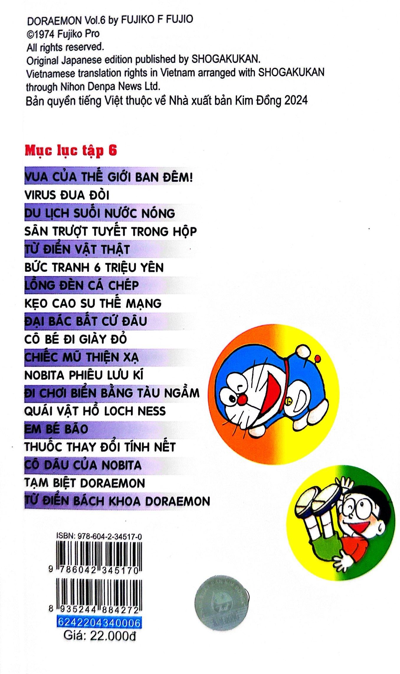Doraemon - Chú Mèo Máy Đến Từ Tương Lai Tập 6 (Tái Bản 2023)