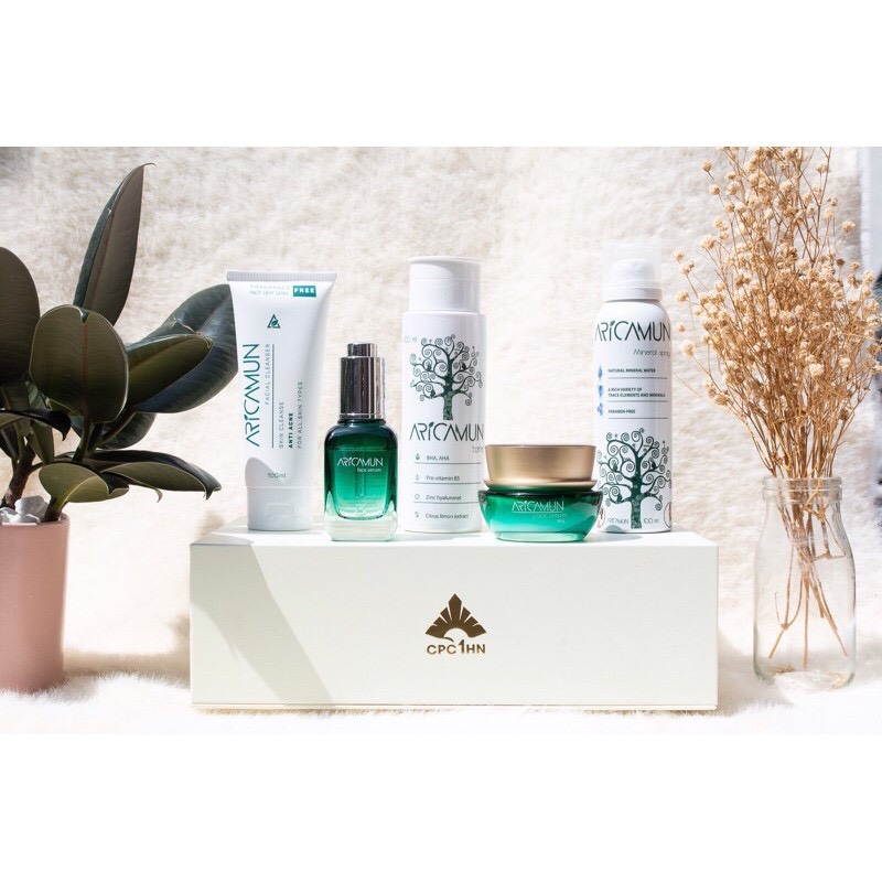 Set Bộ 5 món Dược Mỹ Phẩm Aricamun chăm sóc da mặt