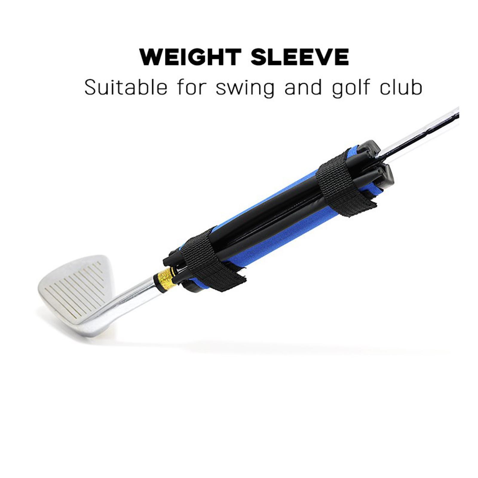 Golf Club Swing Weight Sleeve Golf Accessory Practice Tool Training Aid Red