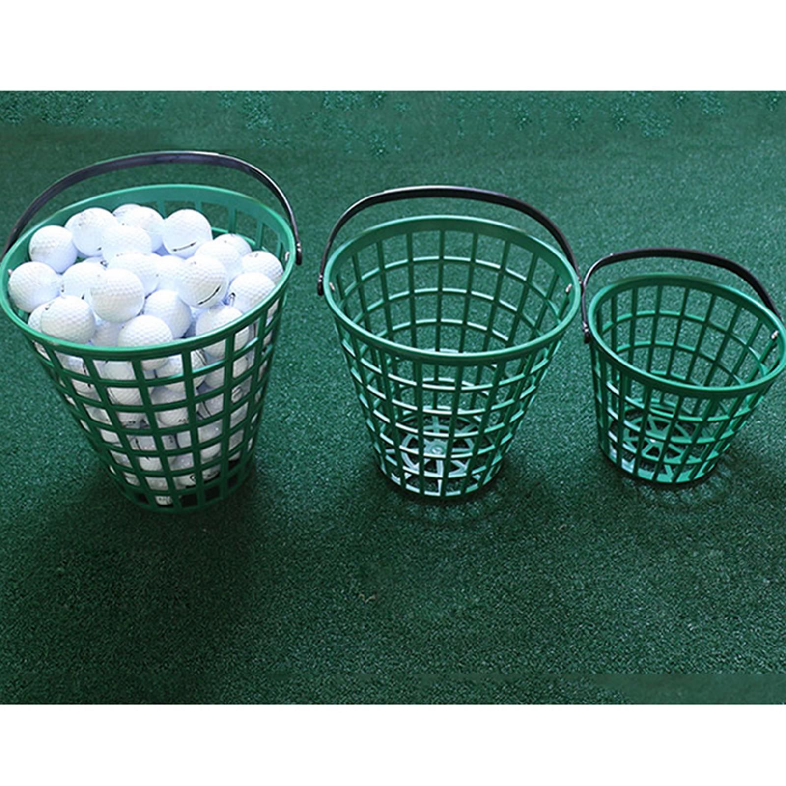 2xSolid Golf Ball Basket Golf Range Bucket Storage Organizer Holds 50 Balls