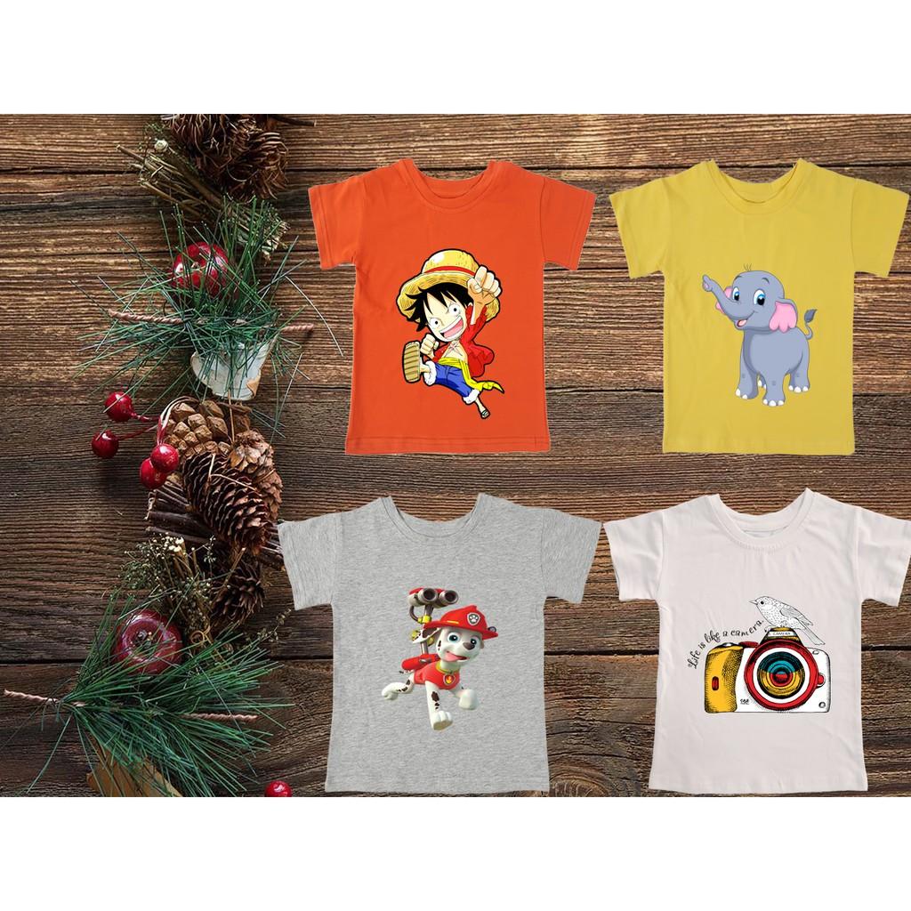 Áo thun trẻ em nam cotton 100% các màu : Mã 041