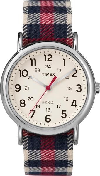 Đồng Hồ Unisex Weekender Analog Display Quartz Red TW2P89600