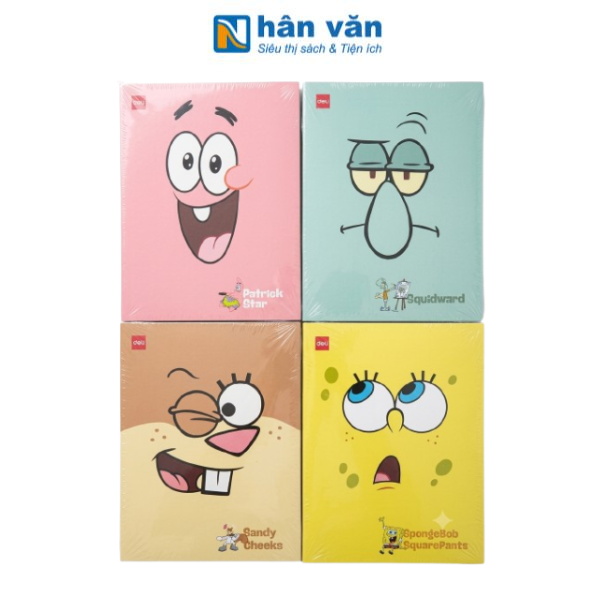 Tập Học Sinh - 4 Ô Ly Vuông - 96 Trang 70gsm - Deli CNB550-96 (Mẫu Bìa Giao Ngẫu Nhiên)