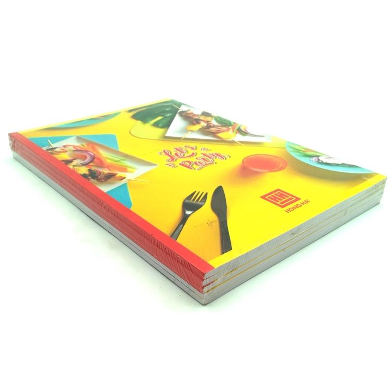 Combo 5 Vở Study Let's Party - Kẻ Ngang 80 Trang - Hồng Hà 1424 (Mẫu Màu Giao Ngẫu Nhiên)