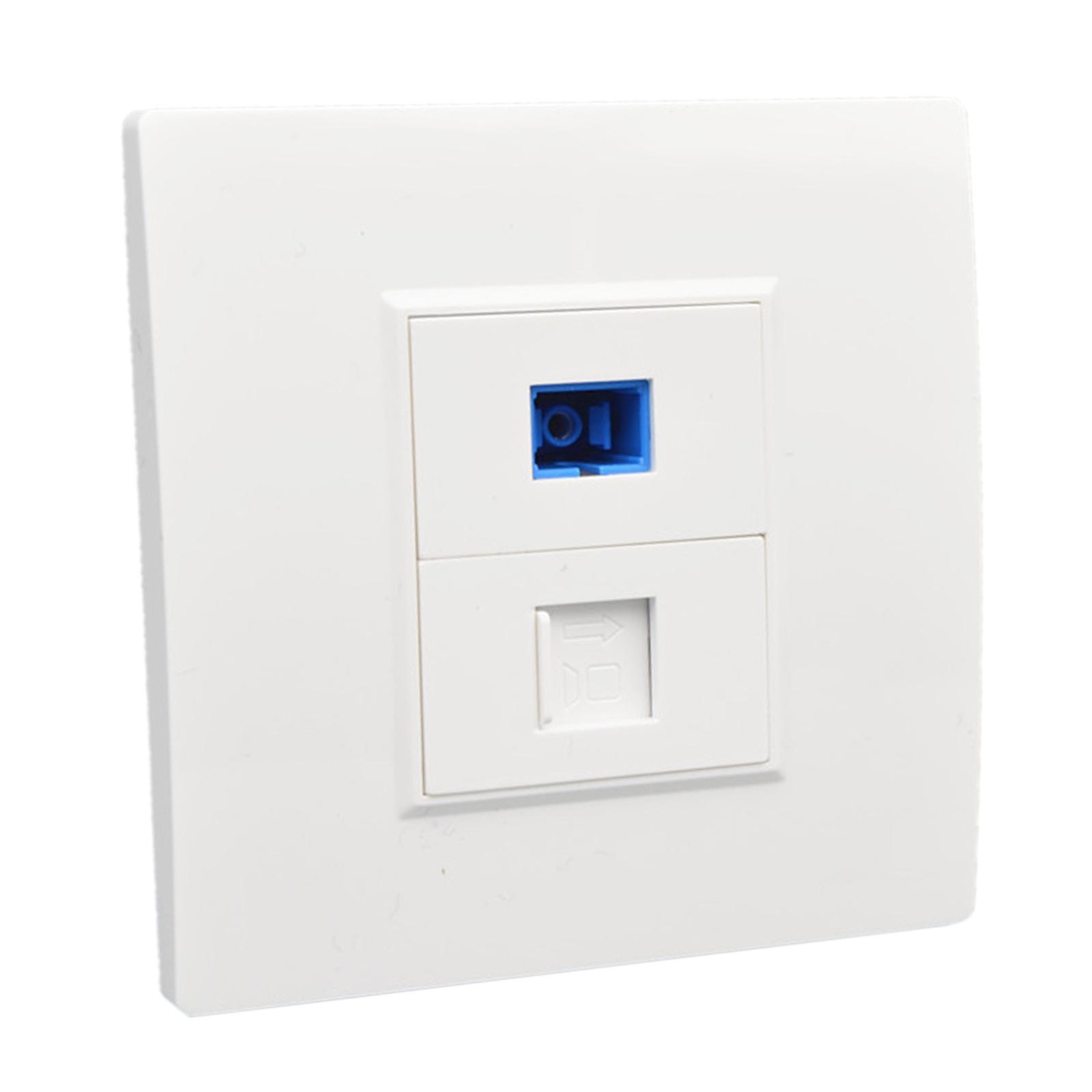 Ethernet Wall Plate Outlet Fittings Easy Installation for Cable Installation