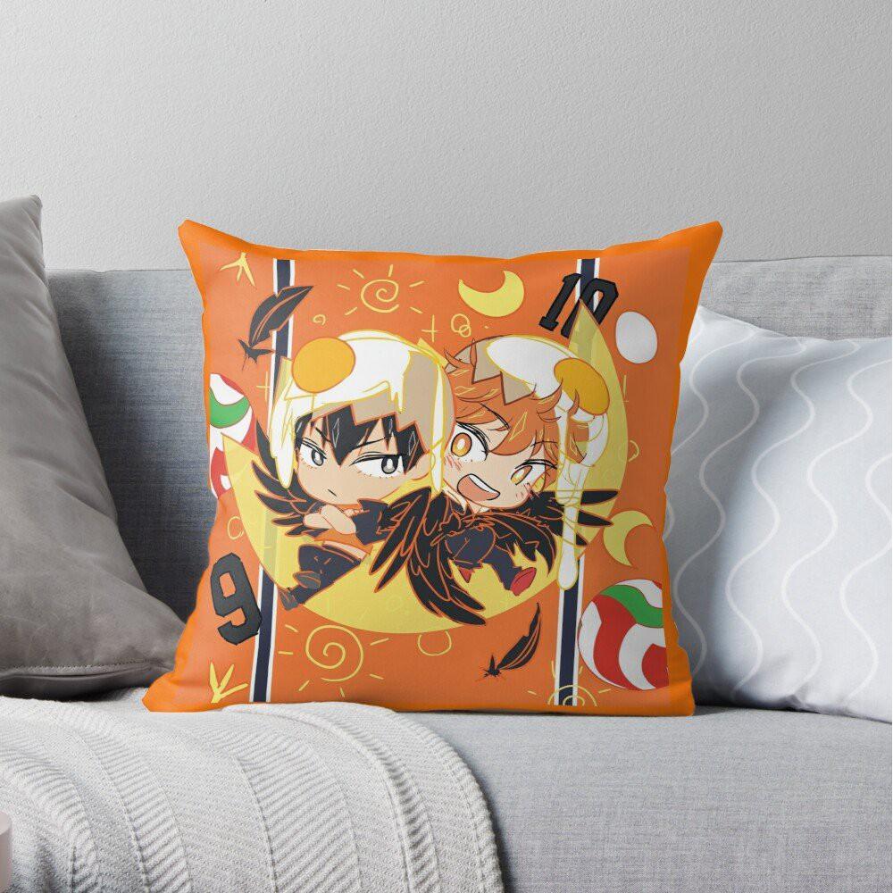 Gối in hình anime chibi HAIKYUU VUA BÓNG CHUYỀN dễ thương tiện lợi chất đẹp