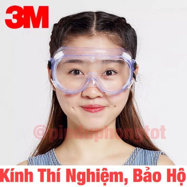 Kính bảo hộ chống hóa chất 3M 334 Splash Safety Goggles Anti-Fog Lens