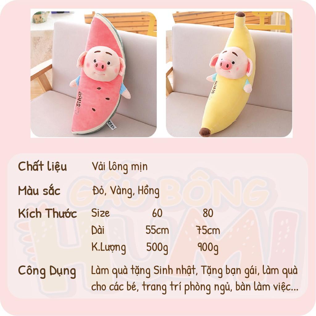 Gấu Bông Heo Gối Ôm Tiktok Cute Dễ Thương Cao Cấp Giá Rẻ Size 60 - 80
