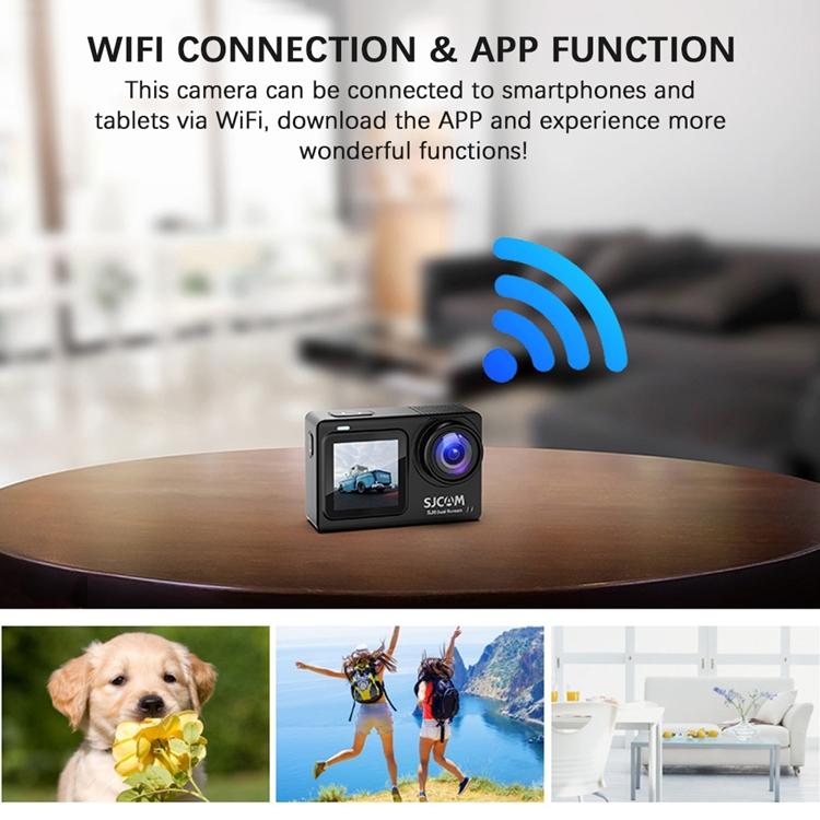 SJCAM SJ8 Màn hình cảm ứng IPS 4K Cam chống nước HD Màn hình kép Wifi 30FPS Video Sport Camera thể thao hành động