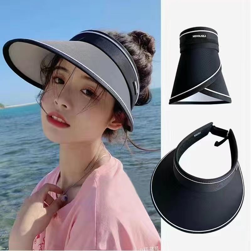 Mũ vành rộng thời trang nón nữ nửa đầu chống nắng chống UV năng động trẻ trung trên xe ô tô, đi biển, du lịch