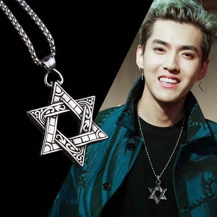Vòng cổ ngôi sao nam Exo dây chuyền phong cách Hàn Quốc tặng ảnh Vcone