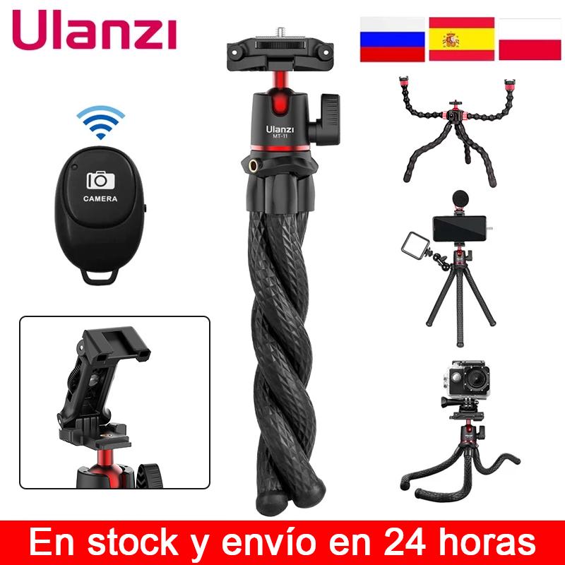 Ulanzi MT-11 Octopus Actopus Facility Tràn cho điện thoại DSLR DSLR GoPro Camera kéo dài 1/4 '' Vít với bóng đầu clip điện thoại Coldshoe: MT-33
