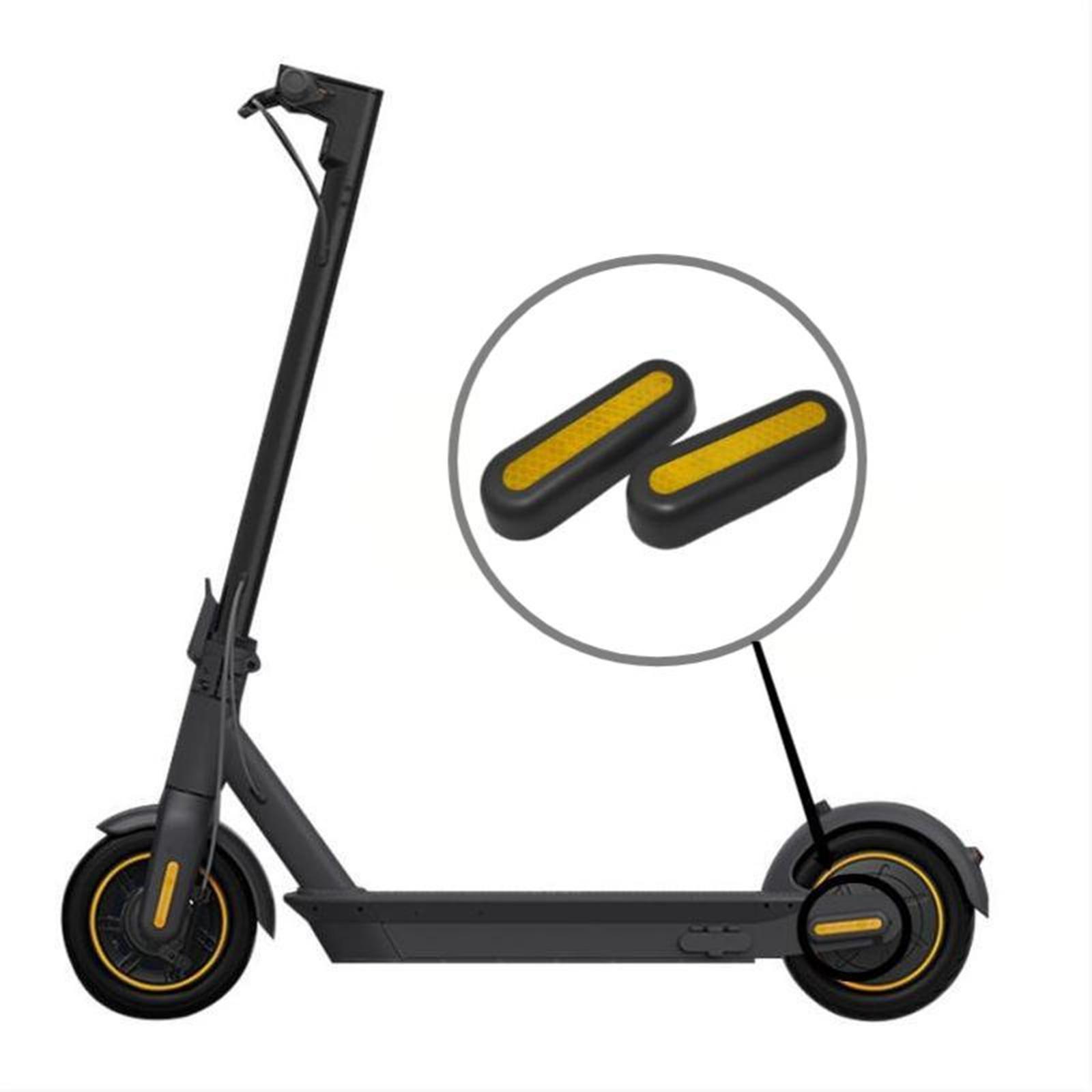Reflective Sticker Set for Max G30 Electric Scooter Front Rear Wheel Cover Sticker Replacement