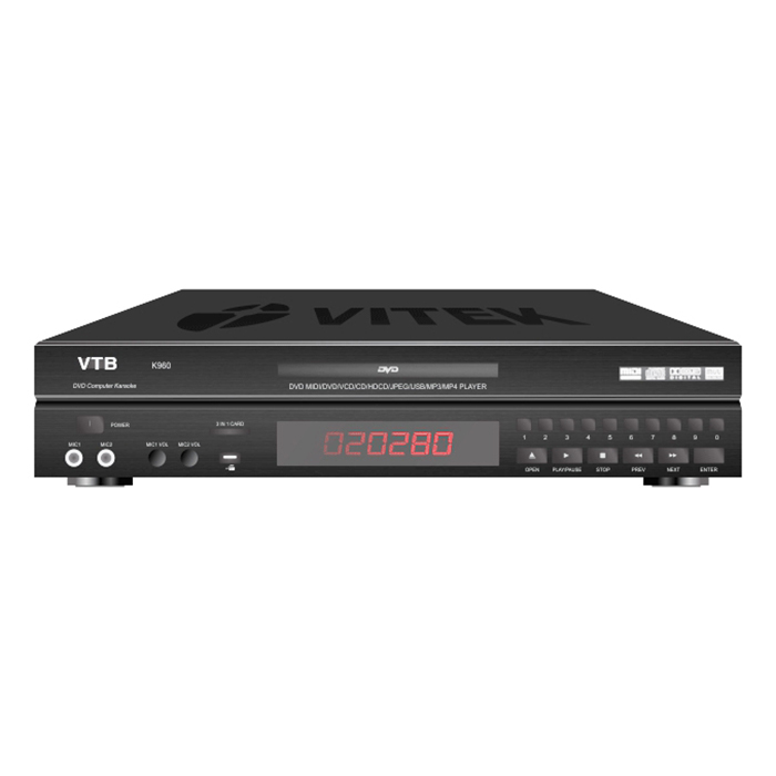 Đầu DVD Karaoke VTB K960 (6 Số) - Hàng Chính Hãng