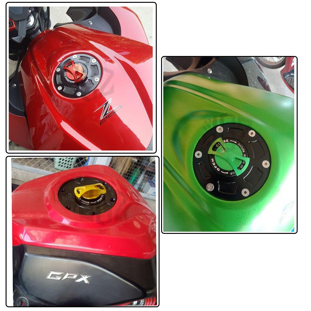 Nắp bình xăng nhôm CNC trang trí bảo vệ xe máy KAWASAKI Ninja250 NINJA300 Z250 Z300 2017-2019