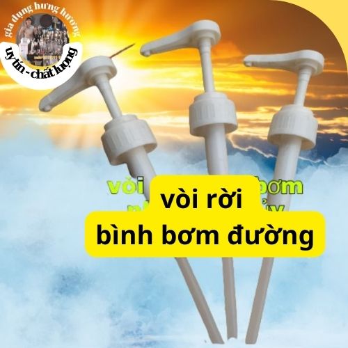 Vòi bình bơm siro nhựa/thủy tinh định lượng 10ml