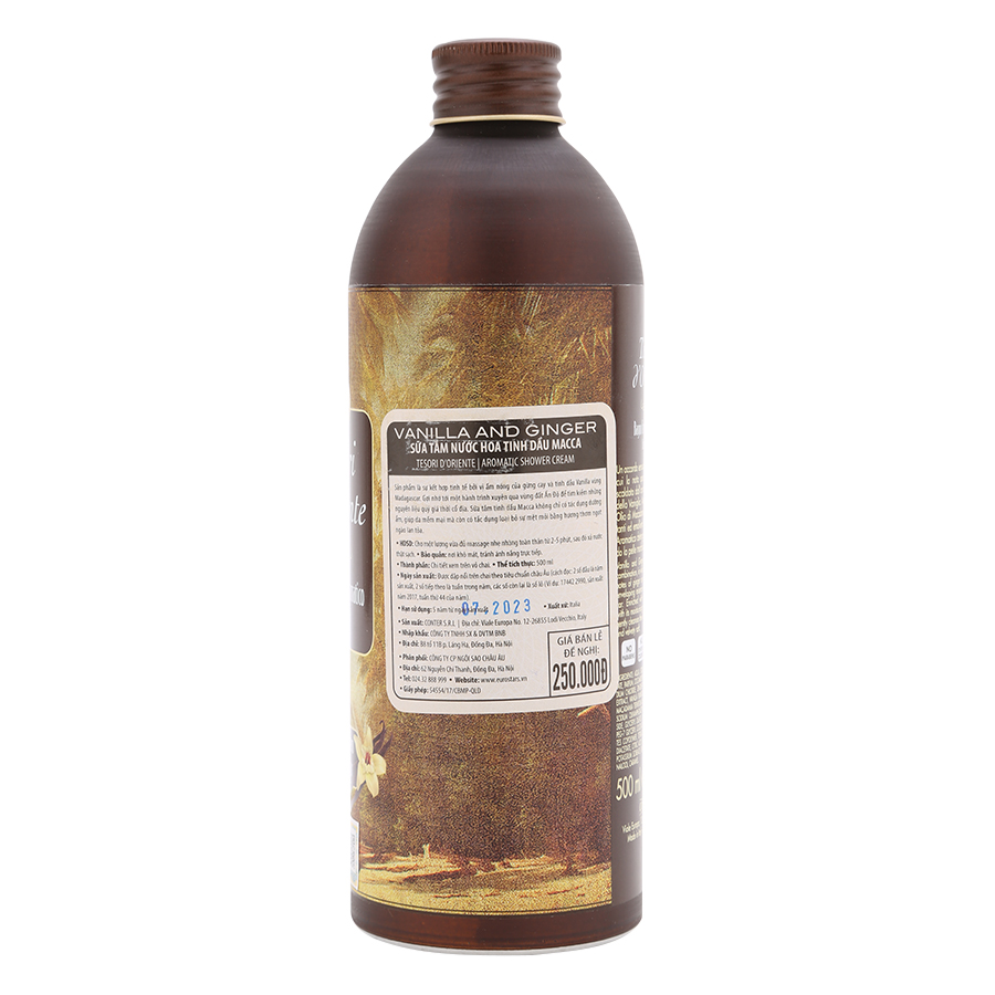 Sữa tắm nước hoa Tesori d'Oriente Tinh dầu Macca 500ml