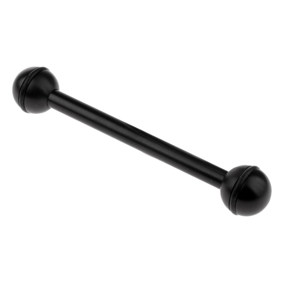 2 Pieces Durable Aluminum Alloy 6 inch Dual Ball Arm Adapter for Underwater Scuba Diving Diver Photography Camera Light