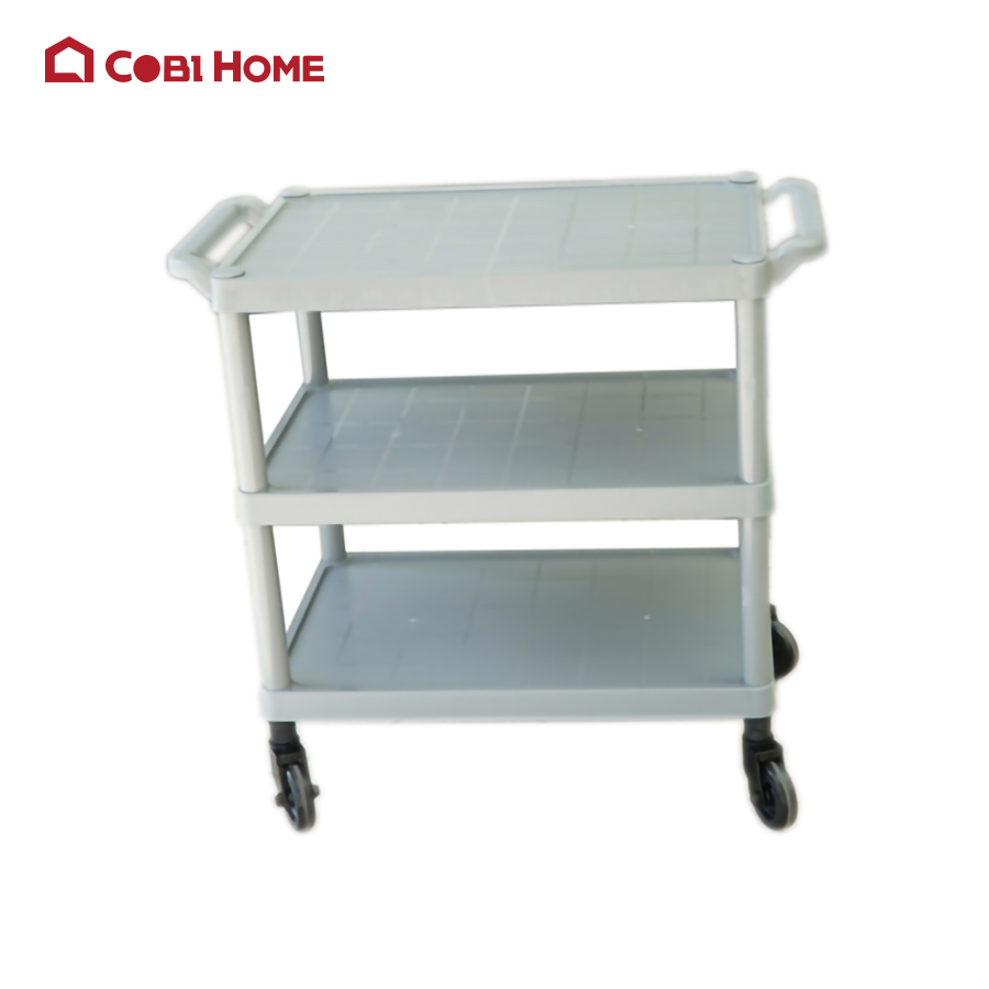 Xe đẩy tay bằng nhựa 3 tầng HORECA Samkwang SKCAMEL, màu xám SK4772SC-G 