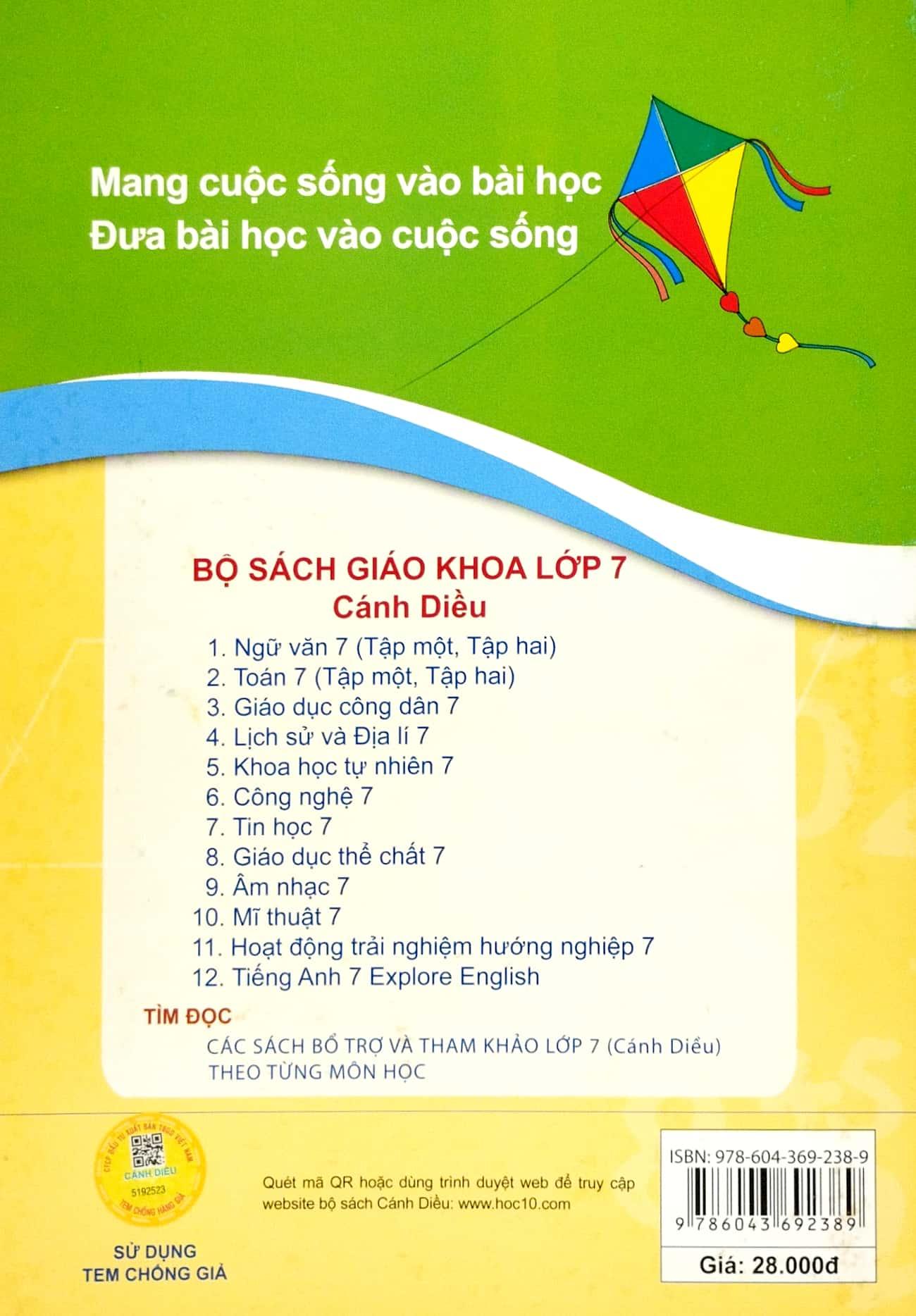 Vở Bài Tập Toán 7 - Tập 1 (Cánh Diều)