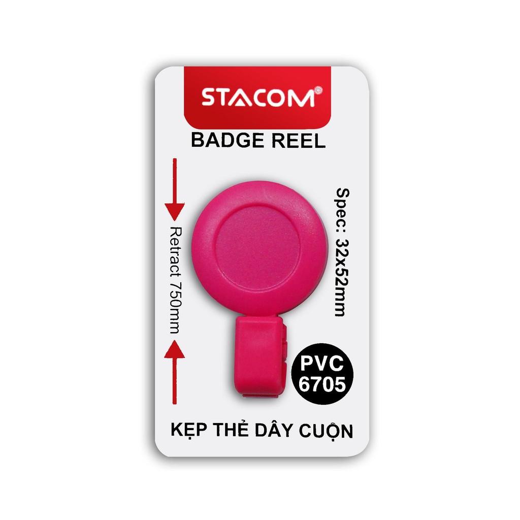 Kẹp đeo bảng tên dây cuộn STACOM - PVC6705