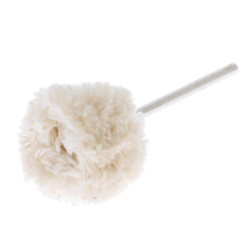 50PCS Wool Polishing Buffing Brush Wheel Drill Bits, Widely used in various grinding tools which support 2.35mm shank