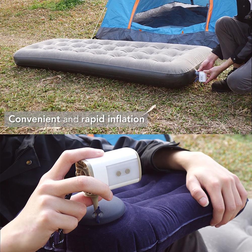 Máy bơm không khí điện mini không dây di động 3600mAh USB có thể sạc lại