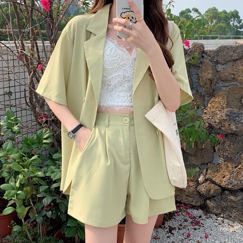 SET VEST BLAZER PASTEL MÙA HÈ 2021