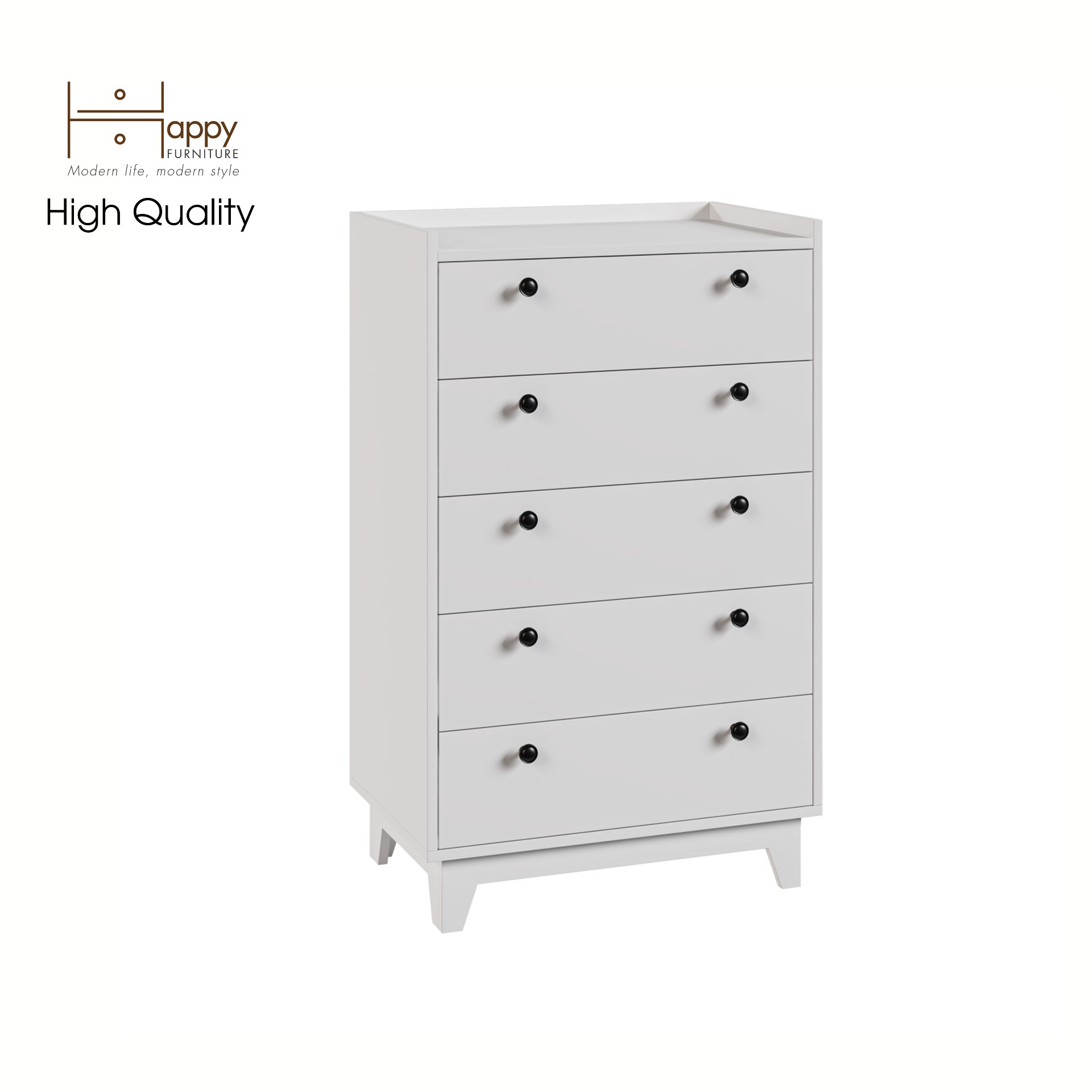 [Happy Home Furniture] KINA , Tủ đựng đồ 5 ngăn kéo , 68cm x 45cm x 110cm ( DxRxC), THK_071