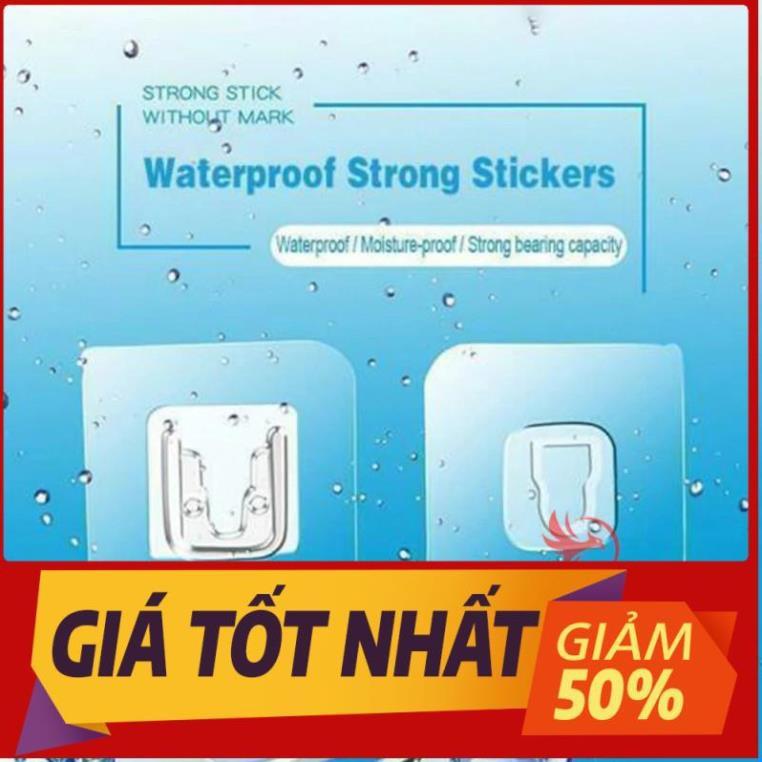 Miếng móc dán treo đồ dán gắn tường đa năng đỡ ổ cắm điện cúc phát wifi tranh ảnh siêu dính chắc trong suốt