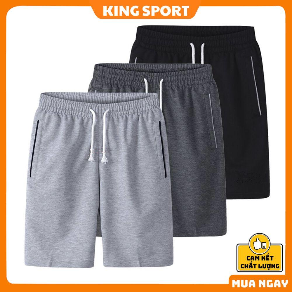 Quần đùi nam thể thao, quần short nam thun unisex ống rộng thể thao thoáng mát hàn quốc BIBINO