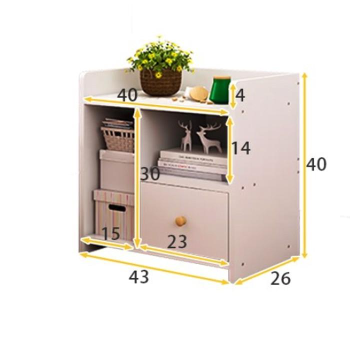 TỦ PHÒNG NGỦ ĐỂ ĐẦU GIƯỜNG 3 NGĂN CÓ TẤM CHẮN SAU LƯNG