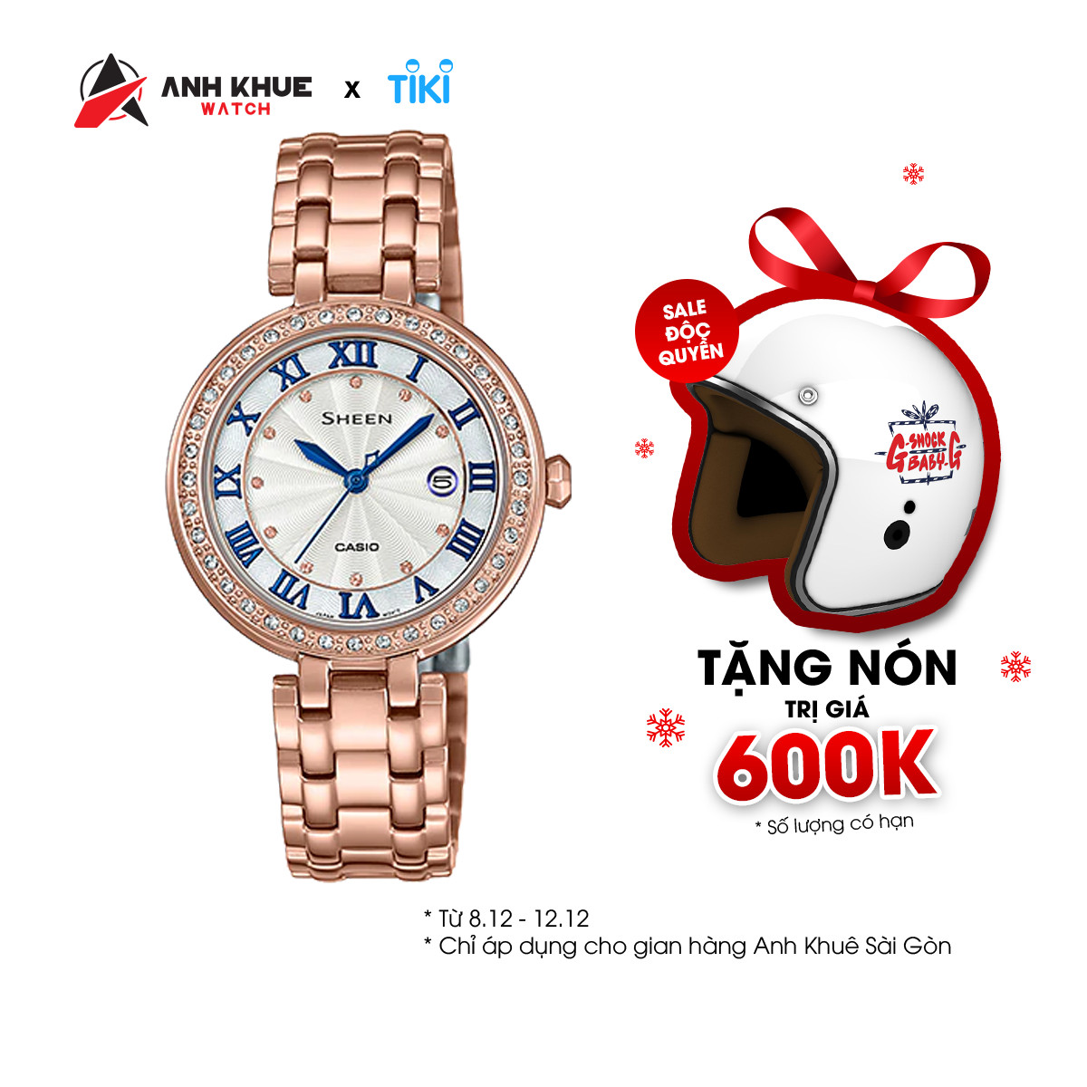 Đồng hồ nữ Casio Sheen SHE-4034PG