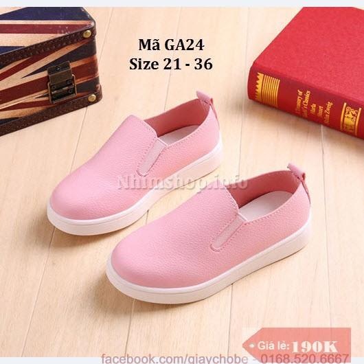 Giày Slip Ons Trẻ Em 1 - 12 Tuổi GA24