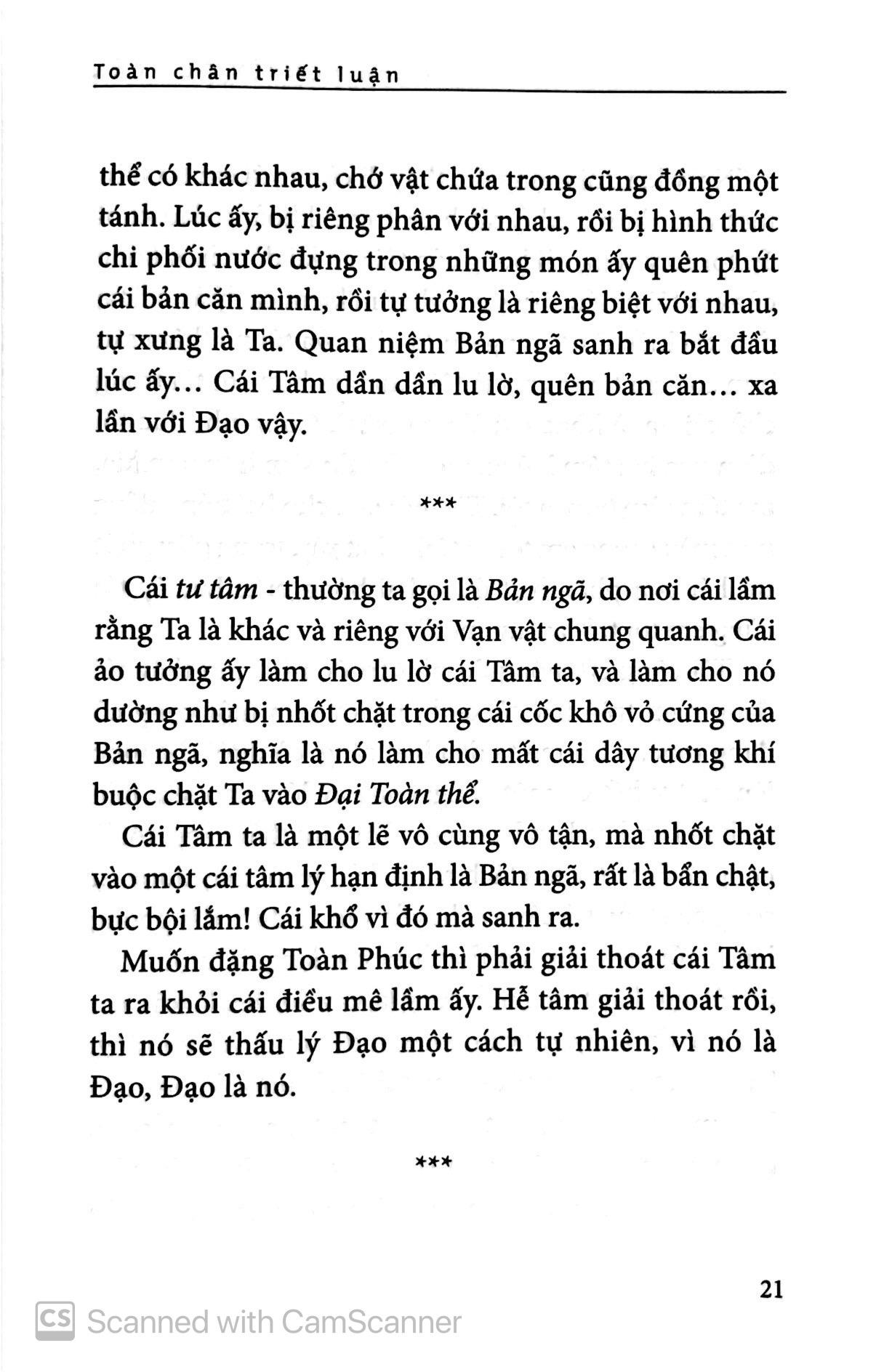 Sách - Toàn Chân Triết Luận (Tái Bản 2024)