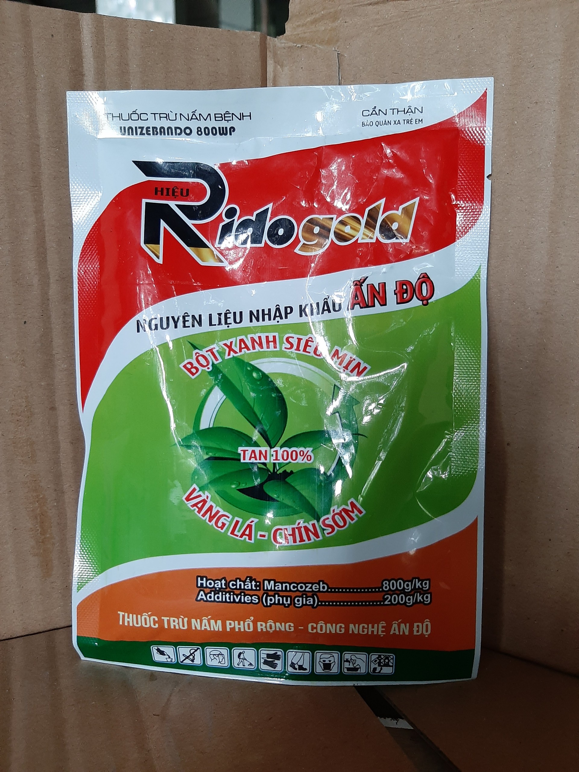 Trừ nấm bệnh sương mai, thán thư trên hoa hồng, cây kiểng hiệu Ridogold gói 50 gram - hoạt chất Mancozeb