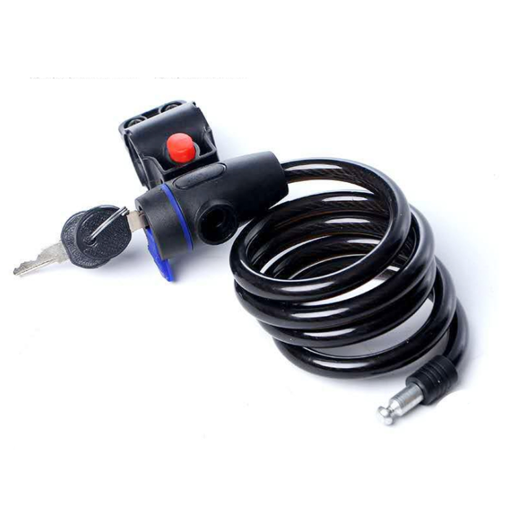 Khóa dây xe đạp Kiotool dây cáp chắc chắn an toàn